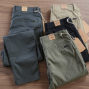 Calça Reta Masculina em Sarja |Kit 4 Unidades|!